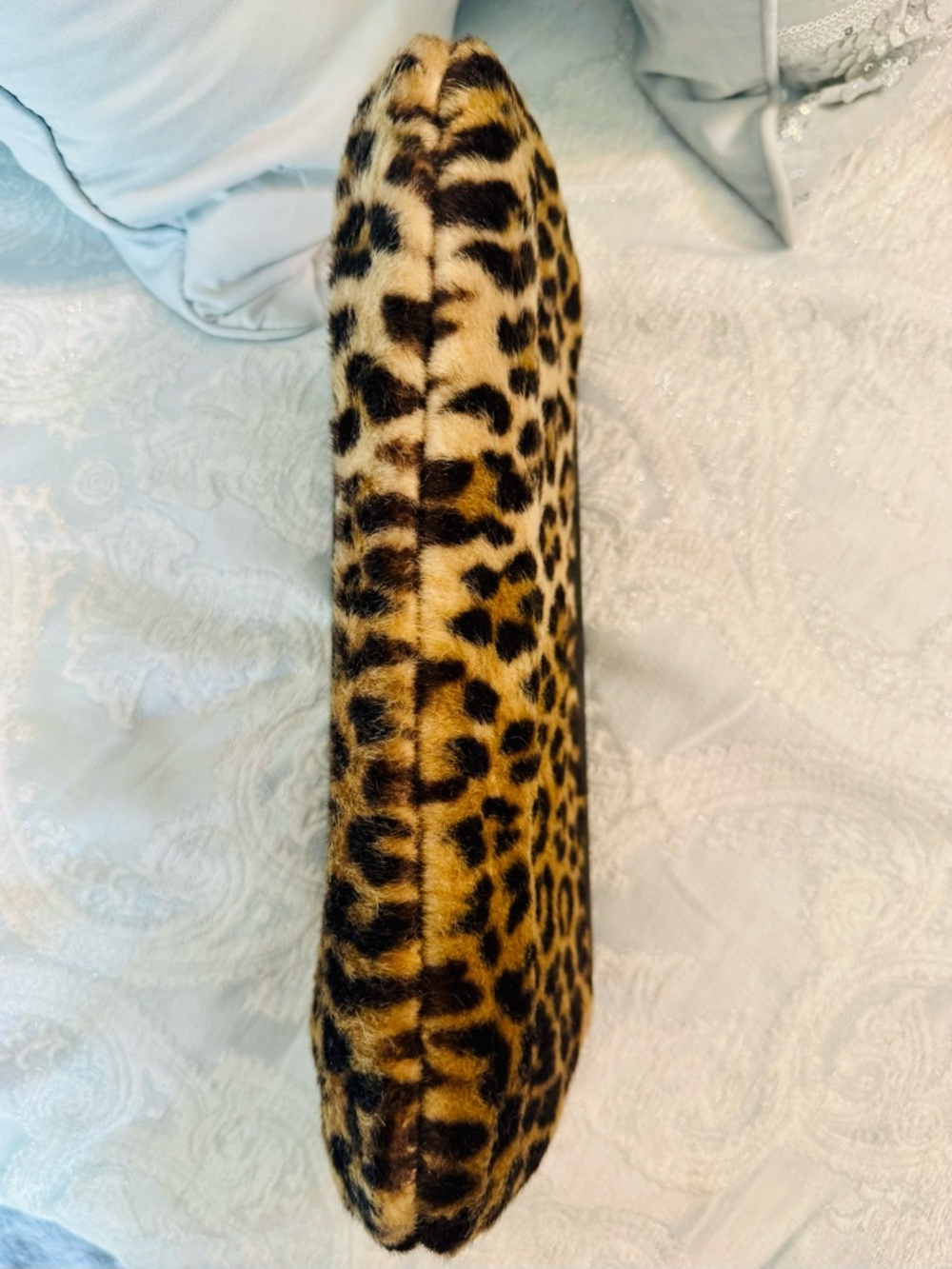 Leopard Vintage Clutch Elongated Style - Picture 3 of 5